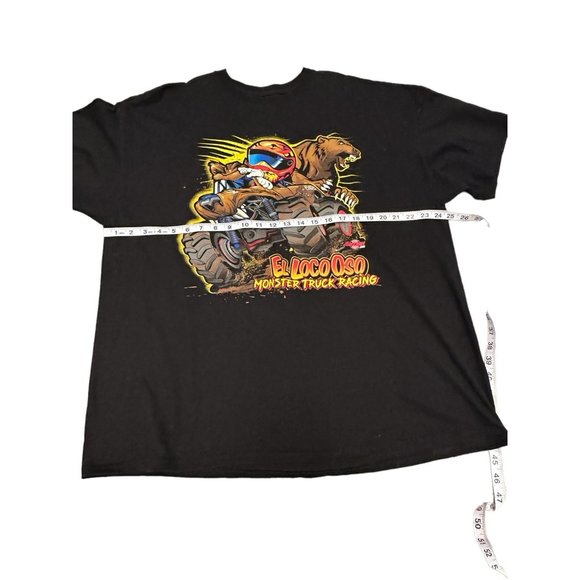 Men’s El Loco Oso Monster Truck Racing Tshirt Size 2XL - Picture 5 of 7